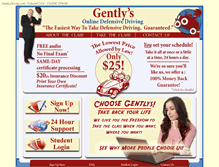 Tablet Screenshot of gentlysdriving.com